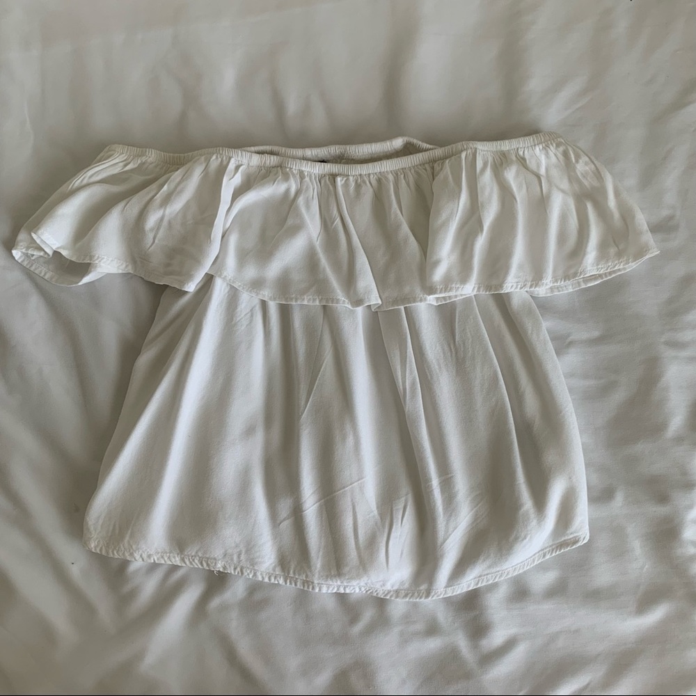 white off the shoulder top